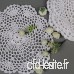 BigTron 10pcs Hand Crochet Doilies - 20cm Tablecloth for Party Weddings Home Decorationblanc - B01LWURNGS